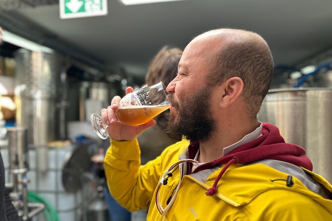 Beer tasting in a Brussels Micro Brewery and Distillery - Inside Tipsy Tribe Brewery and Distillery