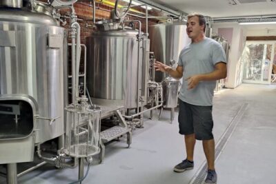 Beer tasting in a Brussels Micro Brewery and Distillery