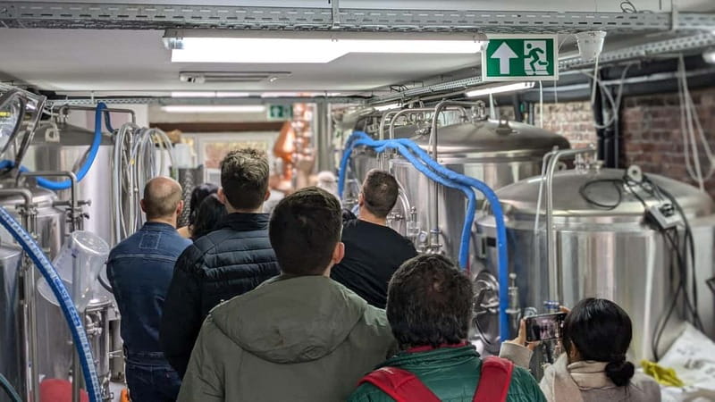 Brussels: micro brewery & distillery tour + beer tasting - The tap room is your optional extra stop