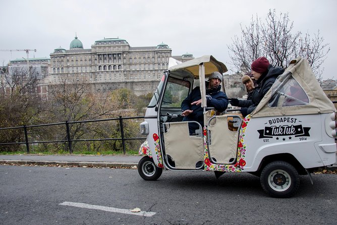 Budapest Tuk Tuk Tour with House of the Unicum Distillery Visit - Crossing Liberty Bridge toward Gellért Hill