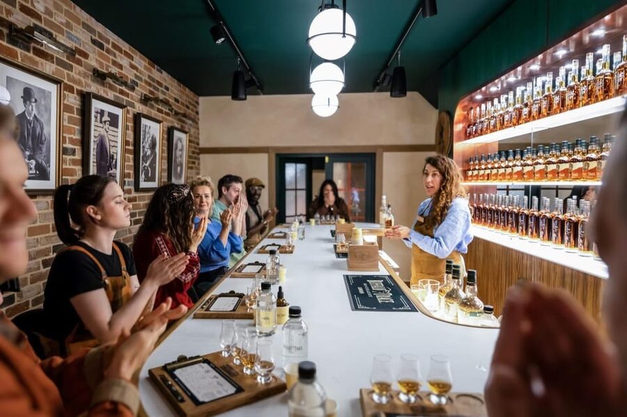 Buffalo Trace Distillery: Elevated Whiskey Experience - The tasting starts with White Dog Mash #1