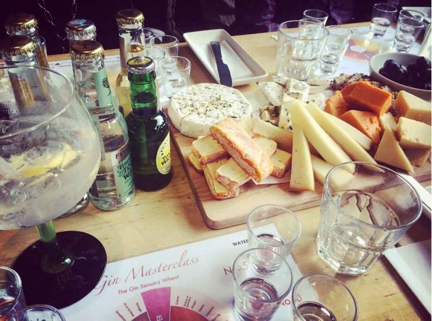 Distillery Masterclass - 8 Scottish gins paired with cheeses - Eight gins, eight different Scottish styles