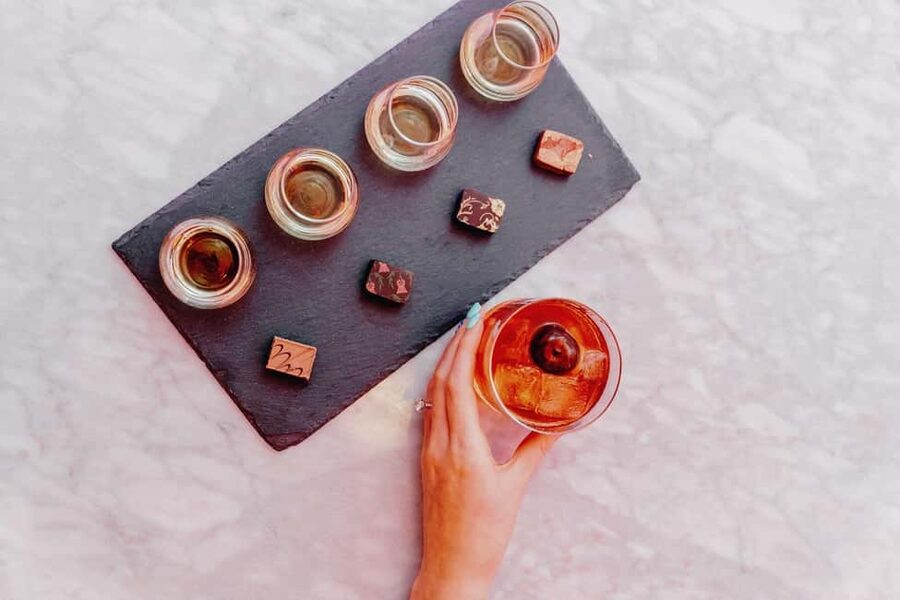 Edinburgh: Luxury Whisky & Scottish Chocolate Tasting - The Black Ruby cocktail sets the tone