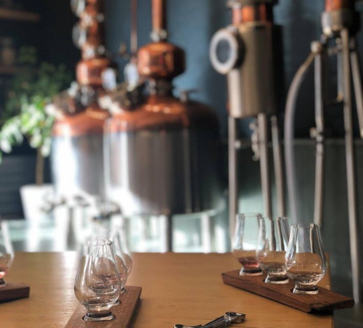 Haggis paired with whisky & gins in 56 North distillery! - What the self-guided tasting actually means