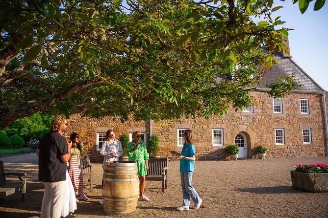 Jersey Premium Vineyard and Distillery Wine Tour and Tasting - Arriving at La Mare Wine Estate in St Mary