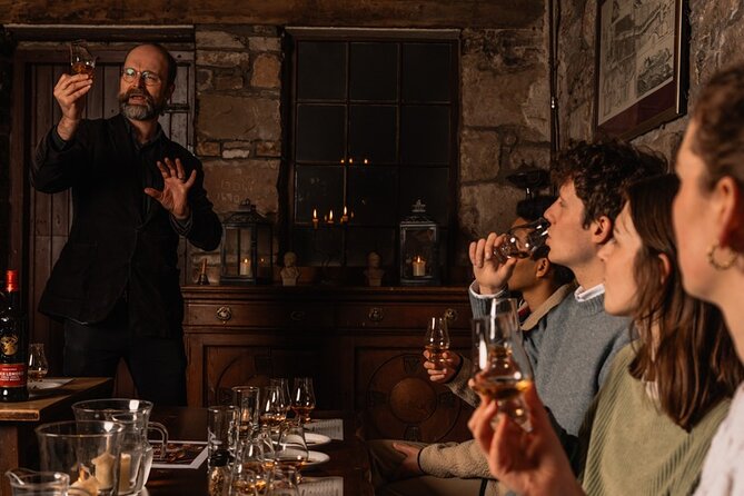 Small Group Edinburgh Whisky Tour and Tasting - Entering Megget’s Cellar for four drams