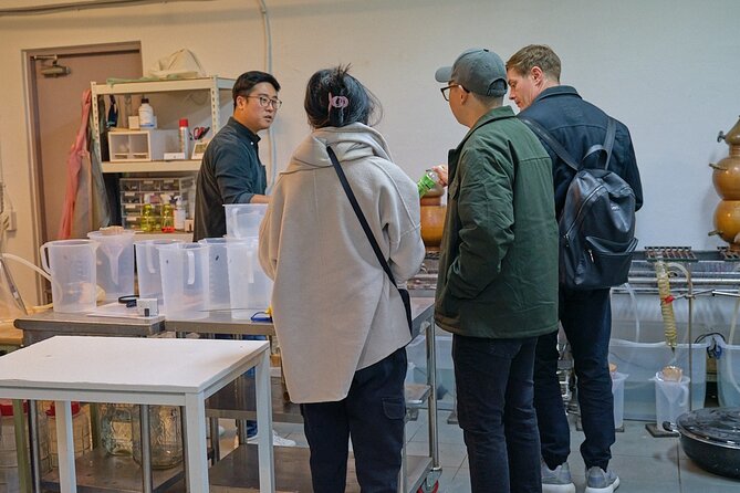 Soju Tasting at Distillery - story of 3 pigs - Sam Lee’s role in the experience