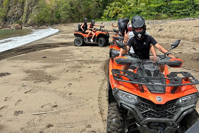 St Lucia ATV Tour : Waterfall, Plantation, Beach and Distillery - From villages and rainforest to a waterfall