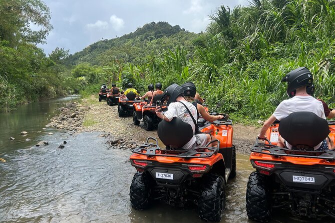 St Lucia ATV Tour : Waterfall, Plantation, Beach and Distillery - Choosing between two routes