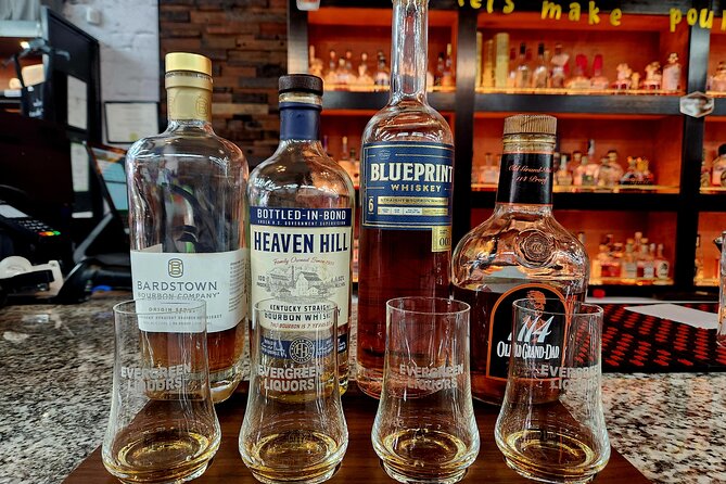 Taste of Bardstown Bourbon & Beer Walking Tour - Chicken Cock offers a dedicated whiskey flight