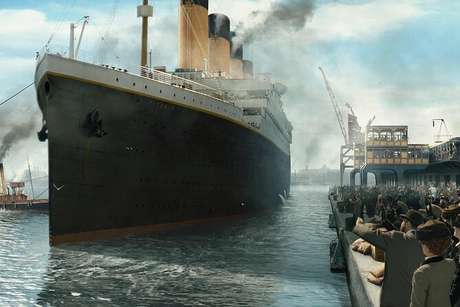 Titanic Museum and Whiskey Distillery Exploration with Tasting - Walking through Thompson Dock and the old shipyard