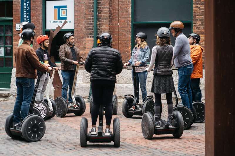 Toronto: Short Distillery District Segway Tour - Learning to ride before the tour