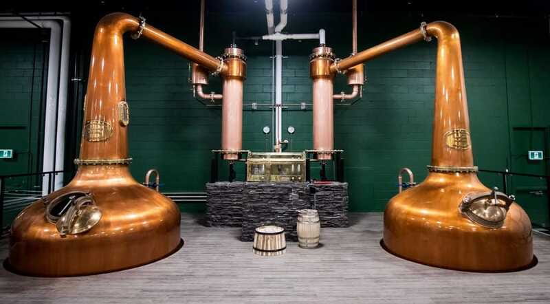 Victoria BC: Tour & Tasting Around Award Winning Distillery - Looking up at the Forsyth copper pot stills